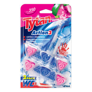 Tytan Kostka Toaletowa Wc Action 3 Flower 2X40G