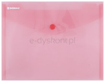 Donau Teczka kopertowa zatrzask, PP, C5, 180mikr., czerwona 