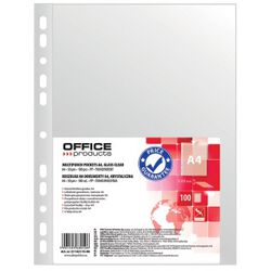 Office Products Koszulki na dokumenty PP, A4, krystal, 30mikr., 100szt.