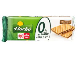 Florbu Wafelki Nadziewane Kakaowe Bez Dodatku Cukru 150G