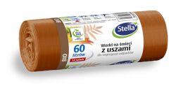 Stella Worki z uszami do segregacji odpadów bio, 60 l, 14 szt., brązowe, brązowy