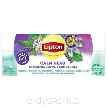 Lipton Herbata Ziołowa SpokoJan Niezbędnya Głowa Z Naturalnym Aromatem 20 Tb 26G