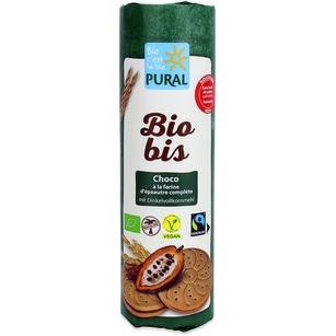 Ciastka Markizy Orkiszowe Z Kremem Kakaowym Wegańskie Fair Trade Bio 320 G - Pural (Bio Bis) [BIO]