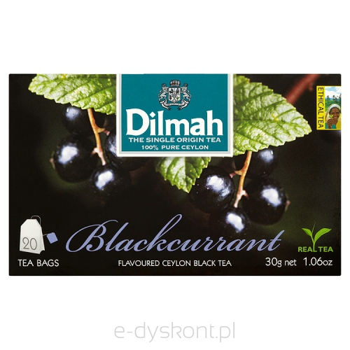 Dilmah Herbata Blackcurrant Flavoured Black  20X1,5 G