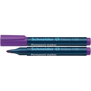 Schneider Marker permanentny Maxx 130, okrągły, 1-3mm, fioletowy