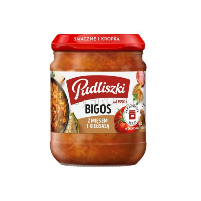 Pudliszki bigos z mięsem i kiełbasą 450g