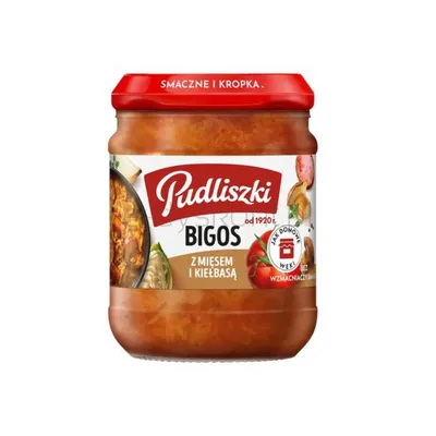 Pudliszki bigos z mięsem i kiełbasą 450g
