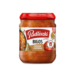 Pudliszki bigos z mięsem i kiełbasą 450g