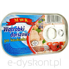 Mk Wątróbki Dorszowe Po Kaukasku 115G