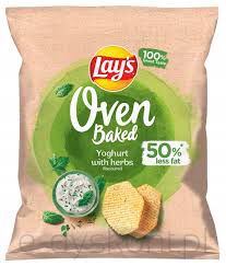 Lay's Oven Baked Chipsy o smaku jogurtu z ziołami 40g