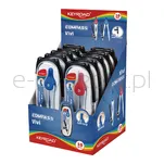 Cyrkiel metalowy KEYROAD Vivi, w etui, display, mix kolorów - 3