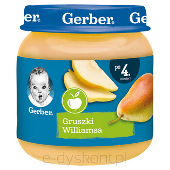 Gerber Deserek Gruszki Williamsa Po 4 Miesiącu 125 G