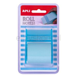 Apli Bloczek samoprzylepny w rolce, 50mmx8m, blister, pastelowy niebieski