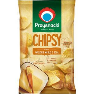 Przysnacki Chipsy O Smaku Wiejskie Masło Z Solą 135 G