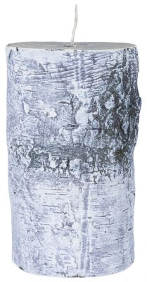 Donau HOME Świeca słupek Brzoza, 70x120mm, biały