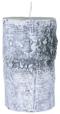 Świeca słupek DONAU HOME Brzoza, 70x120mm, biały
