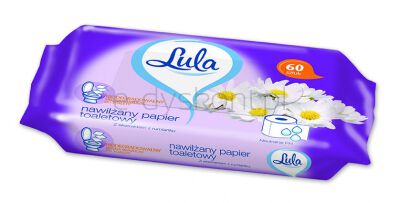 Nawilżany Papier Toaletowy, Lula Z Ekstraktem Z Rumianku, 60 Szt., Biały Papier