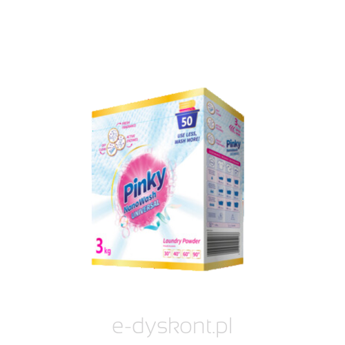 PINKY NanoWash Universal - Proszek do prania uniwersalny (50 prań) 3kg