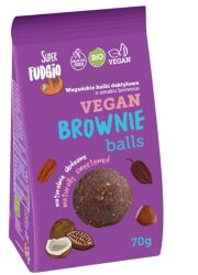 Super Fudgio Kulki Daktylowe O Smaku Brownie  Bio 70G