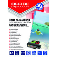 Folia do laminowania OFFICE PRODUCTS A6 2x100mikr 100szt transparentna