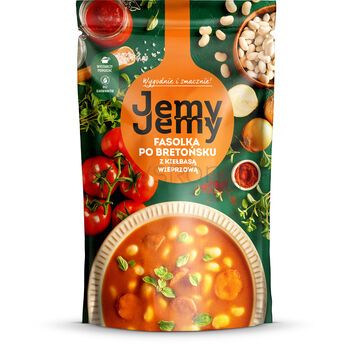 JemyJemy Fasolka po bretońsku z kiełbasą wieprzową 400g