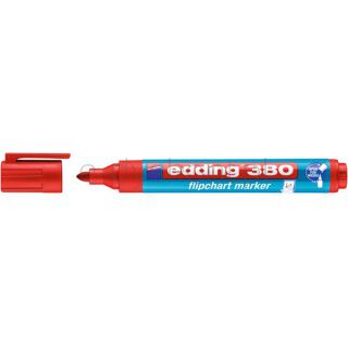 Edding Marker do flipchartów e-380 1,5-3mm, czerwony [BIURO]