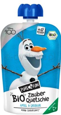 Hejo! Przecier Jabłko- Truskawka Bio 100 G Kraina Lodu- Olaf