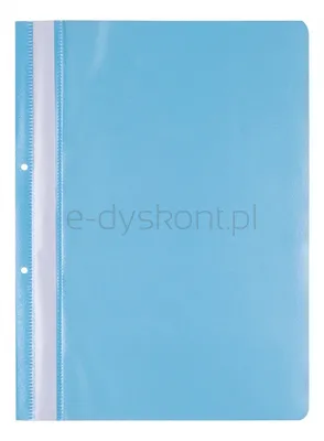 Office Products Skoroszyt, PP, A4, 2 otwory, 100/170mikr., wpinany, jasnoniebieski 