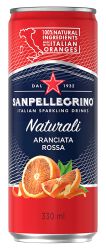 Sanpellegrino,Napój Aranciata Rossa delikatny gaz, puszka, 0,33l, kaucja