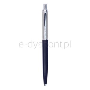 Q-Connect Długopis automatyczny PRESTIGE, 0,7mm, niebiesko/srebrny, wkład niebieski