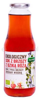 Ekowital Sok Z Brzozy Z Dziką Różą Bio 1 L