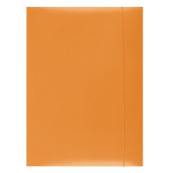Office Products Teczka Z Gumką, Karton, A4, 300Gsm, 3-Skrz., Pomarańczowa 