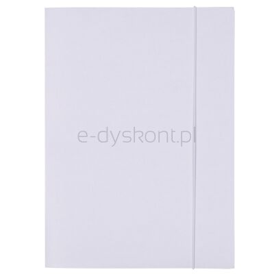Office Products Teczka Z Gumką Budget Pro, Karton, Biała Wewn., A4, 250Gsm, 3-Skrz., Biała