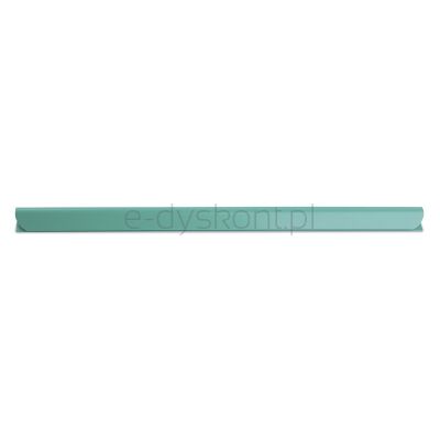 Listwa zaciskająca Donau, PVC, A4, 8mm, do 80 kartek, zielona