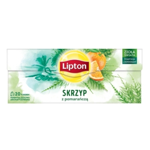 Lipton Herbata Ziołowa Skrzyp Z Pomarańczą 20 Torebek 20 G