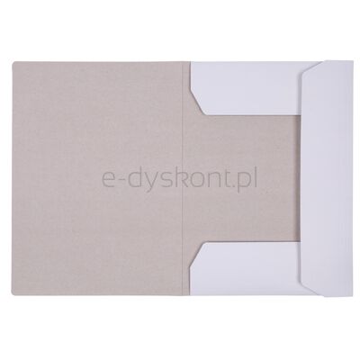Teczka z gumką OFFICE PRODUCTS Premium, karton, A4, 350gsm, 3-skrz., biała