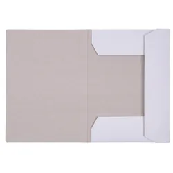 Teczka z gumką OFFICE PRODUCTS Premium, karton, A4, 350gsm, 3-skrz., biała