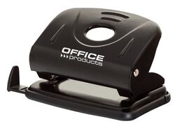 Office Products Dziurkacz dziurkuje do 25 kartek, metal, czarny
