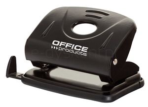 Office Products Dziurkacz dziurkuje do 25 kartek, metal, czarny