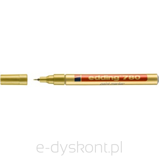 Marker olejowy e-780 EDDING, 0,8mm, złoty