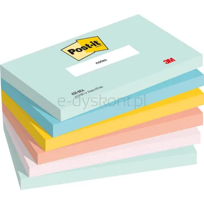 Karteczki Samoprzylepne Post-It®, Beachside, 76X127Mm, 6X100 Kart.