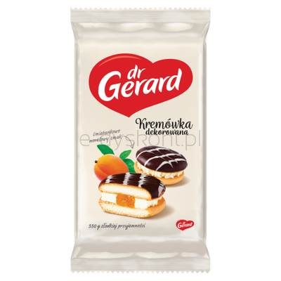 Dr Gerard Kremówka Dekorowana Morelowa 330G