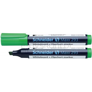 Schneider Marker do tablic Maxx 293, ścięty, 2-5mm, zielony [BIURO]