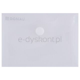 Donau Teczka kopertowa zatrzask, PP, A7, 180mikr., transparentna