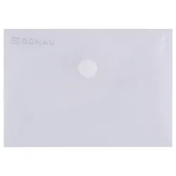 Donau Teczka kopertowa zatrzask, PP, A7, 180mikr., transparentna