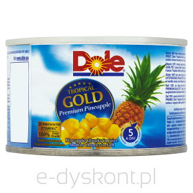 Dole Tropical Gold Kawałki Ananasa W Soku 227 G