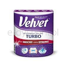 Velvet Ręcznik w roli celulozowy Turbo, 3-warstwowy, 340 listków, biały