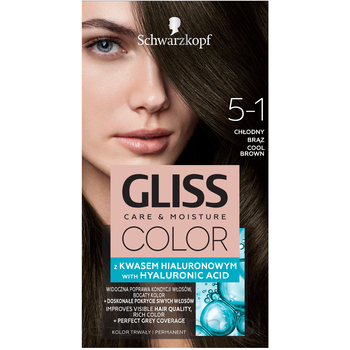 Gliss Color Krem Koloryzujący 5-1 Chłodny Brąz 142,5 Ml