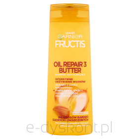 Garnier Fructis Oil Repair 3 Butter Szampon Wzmacniający Do Włosów Bardzo Suchych I Zniszczonych 400 Ml