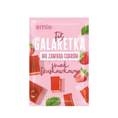 Galaretka FIT (bez cukru) truskawkowa emix 25g